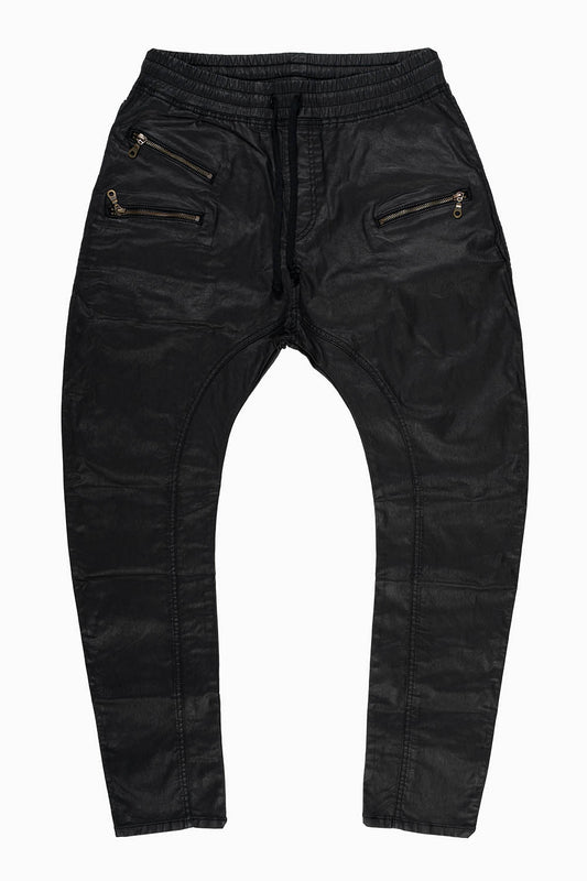 JOGGER PANTS IN BLACK DY FABRIC