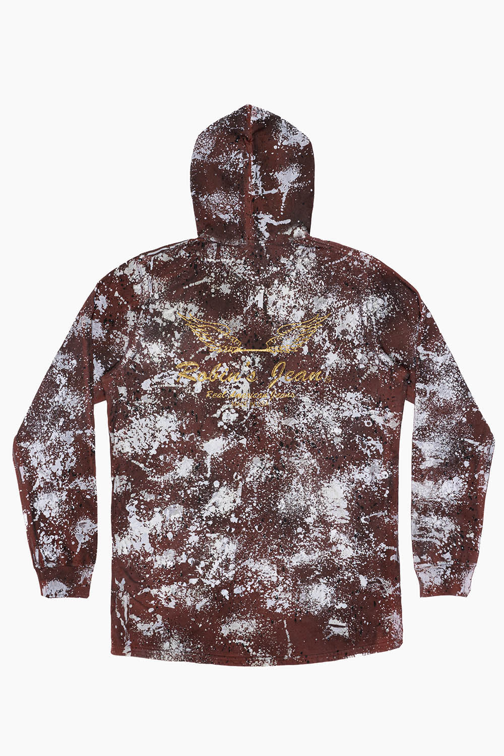 MENS LONG LENGTH PULLOVER HOODIE IN FURIOUS