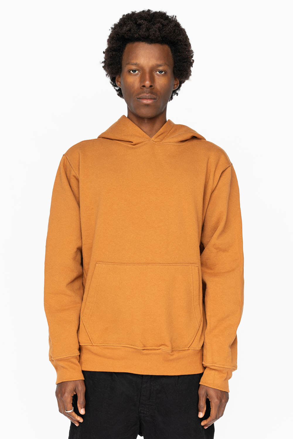 ROBIN’S HEAVY WEIGHT NATIVE AMERICAN CHIEF PULLOVER HOODIE IN CARAMEL