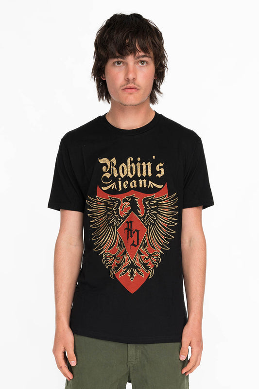 EAGLE CREST TEE IN BLACK