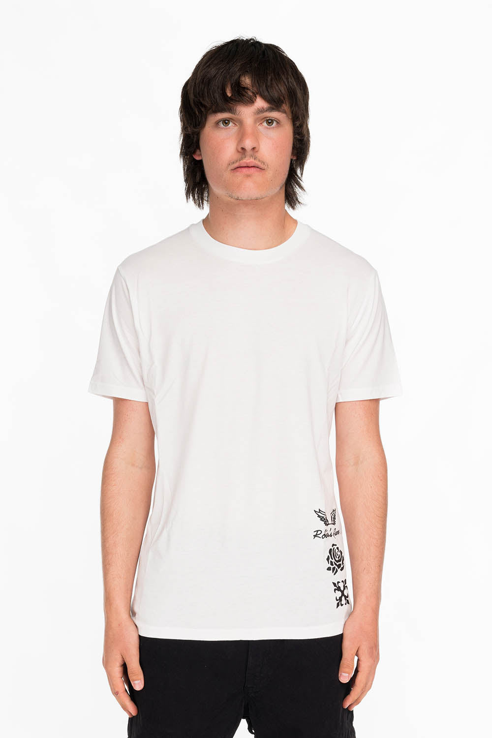 KING OF ROSES TEE IN WHITE