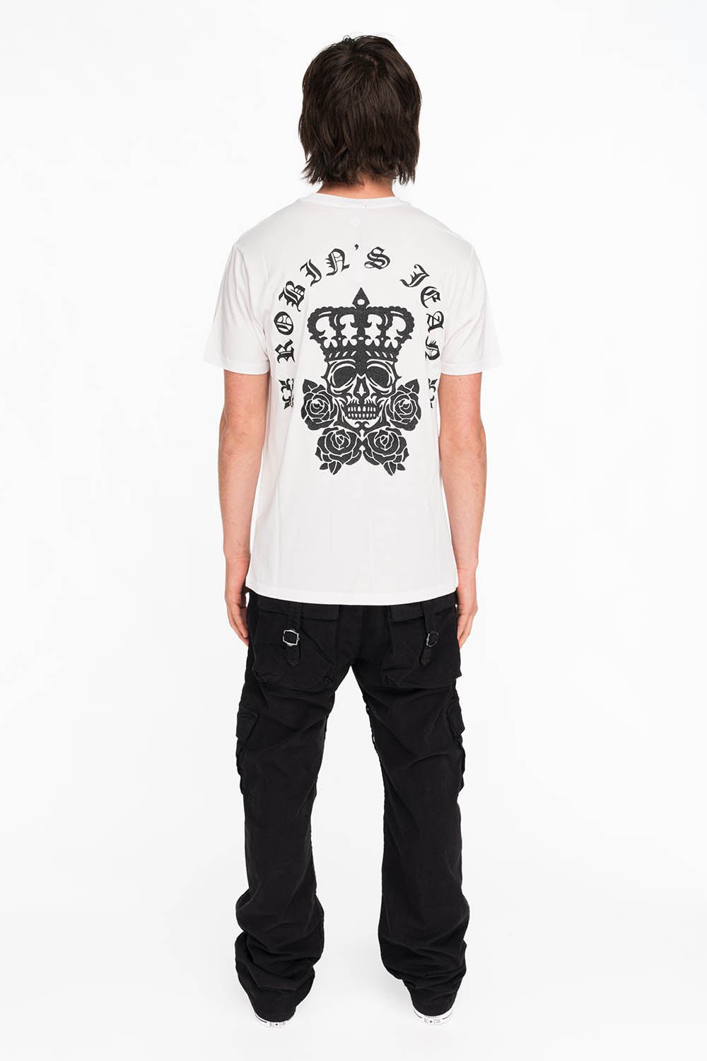 KING OF ROSES TEE IN WHITE