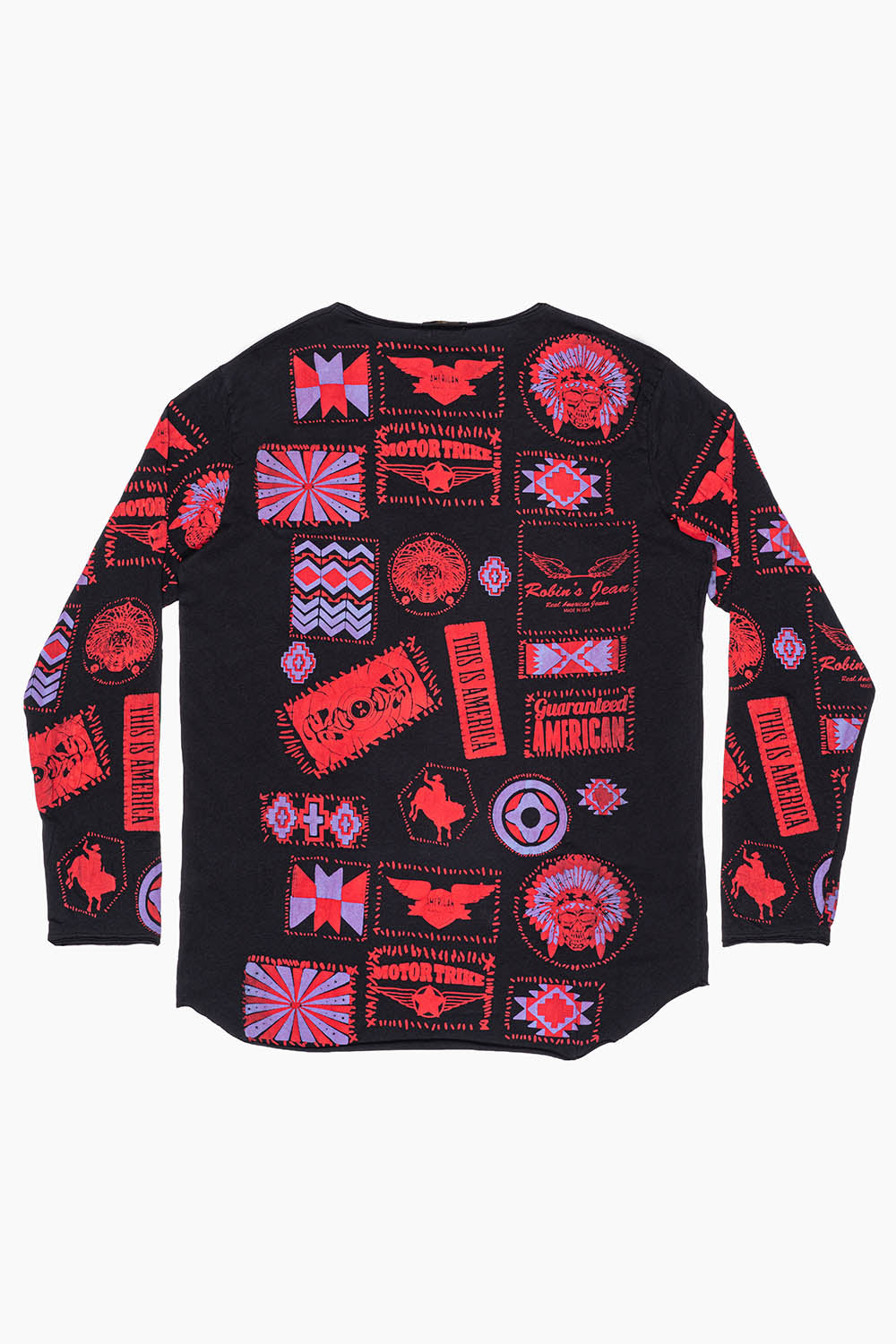 ROBIN’S LONG SLEEVE MOTORTRIKE TEE IN BLACK