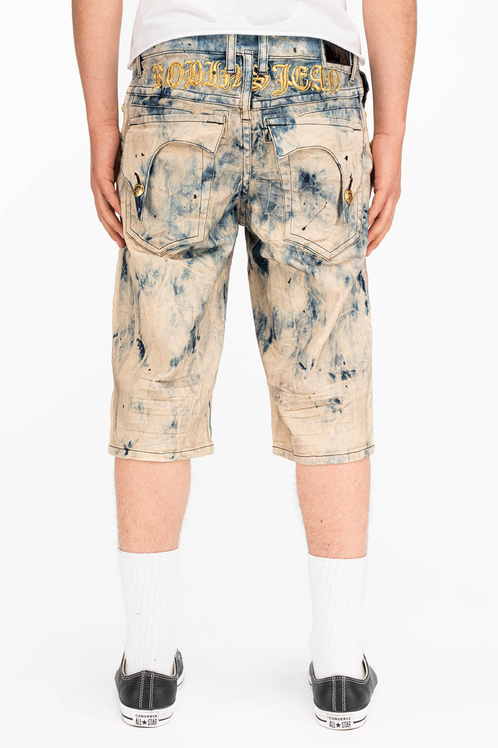 KILLER FLAP SHORTS IN TIE DYE BLUE