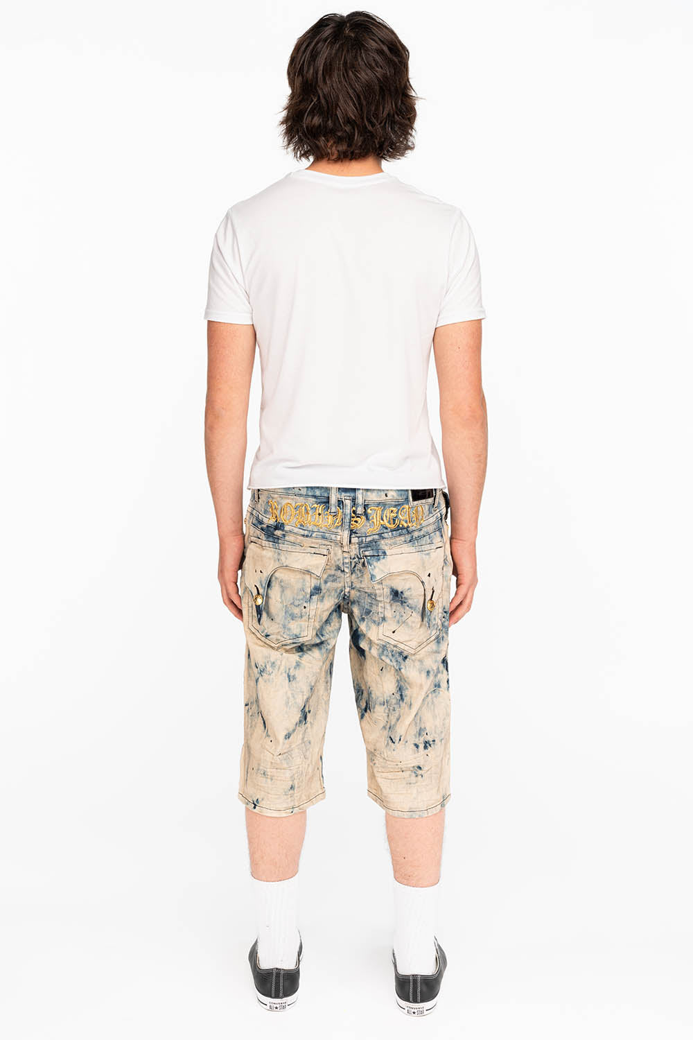 KILLER FLAP SHORTS IN TIE DYE BLUE