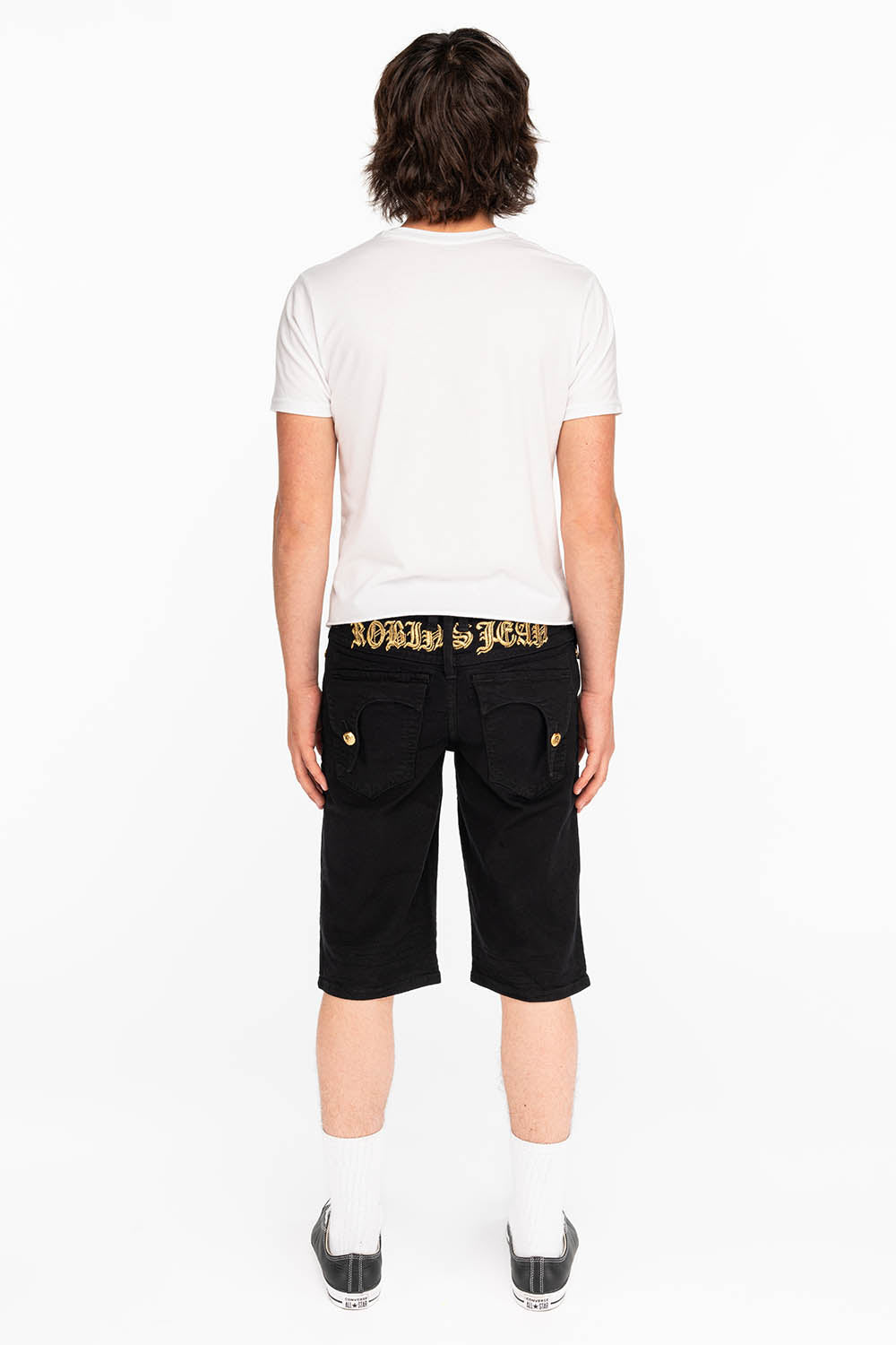 KILLER FLAP SHORTS IN BLACK AND GOLD