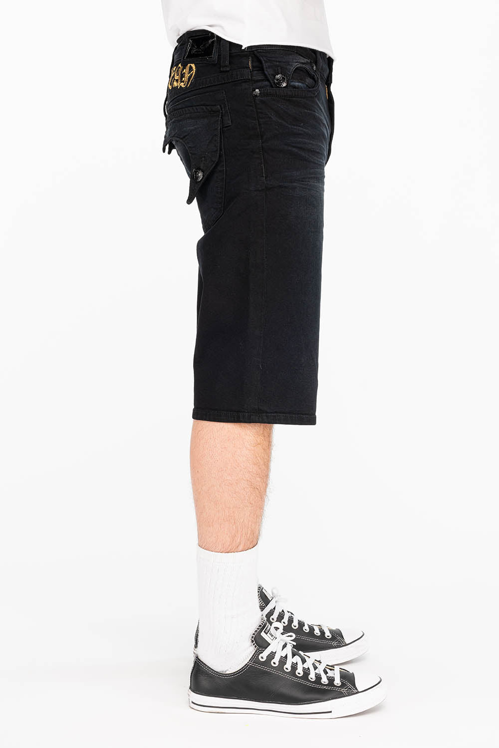 KILLER FLAP DRAGON SHORTS IN F_UP BLACK