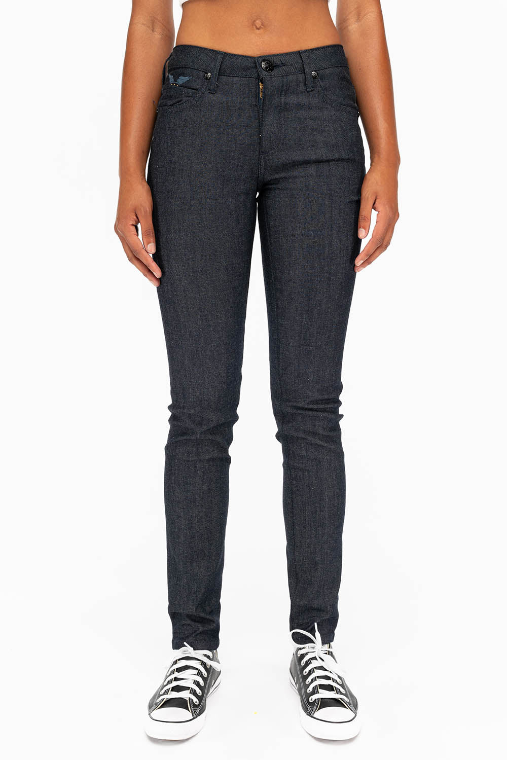 WOMENS CLASSIC 5 POCKET SKINNY JEANS IN RAW