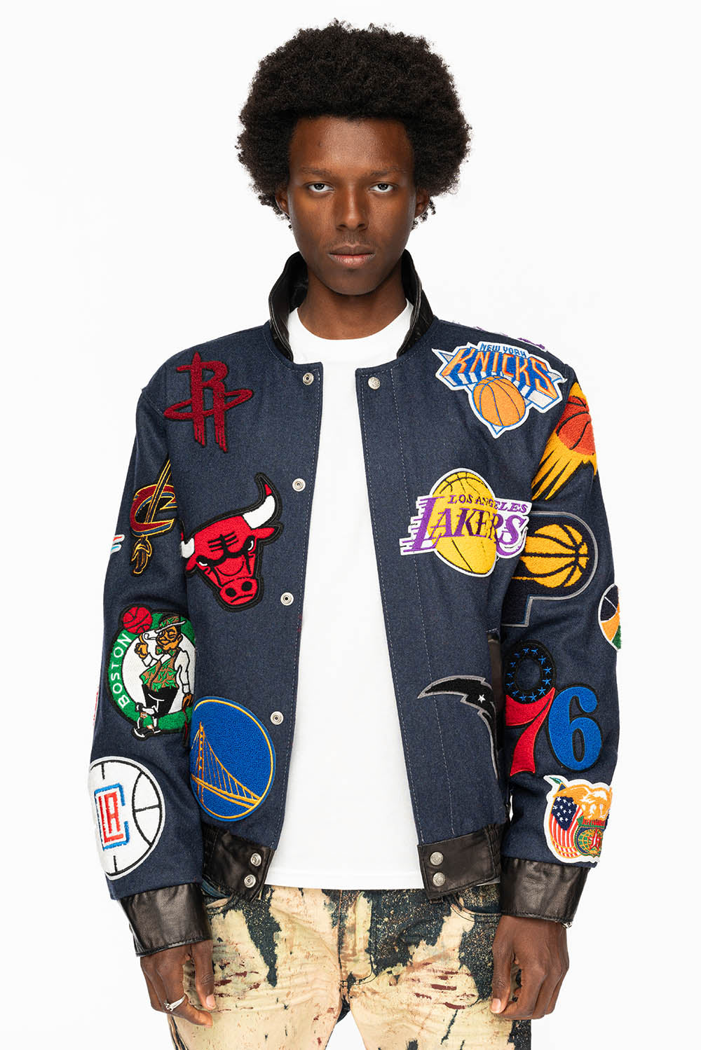 NBA  MULTI-TEAM PATCH WOOL NAVY