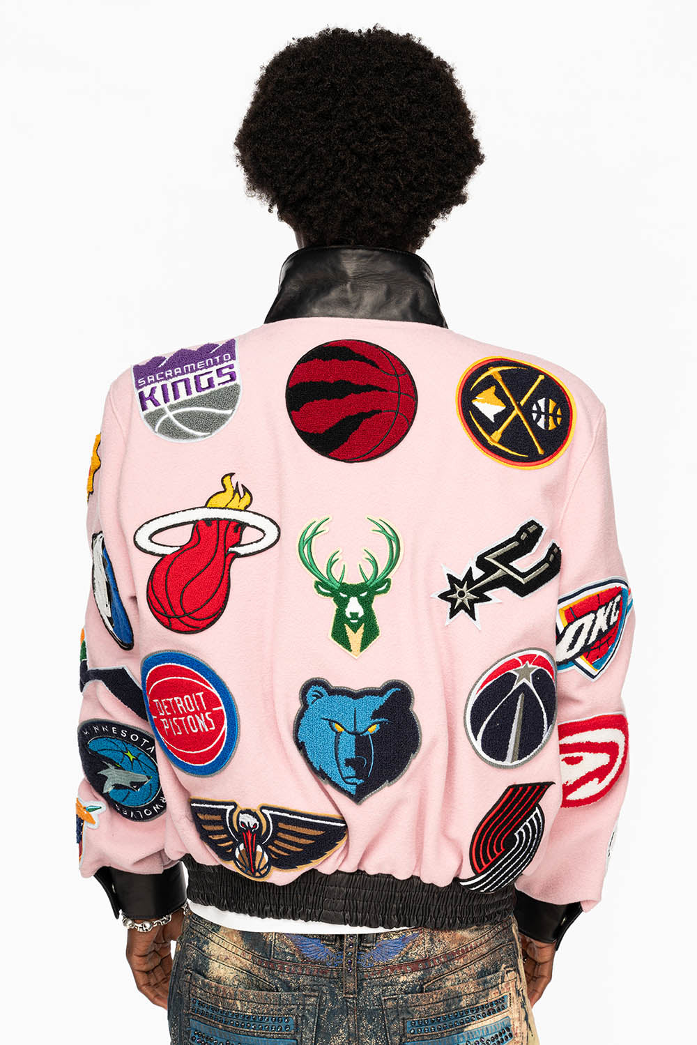 NBA COLLAGE WOOL OFF PEACH