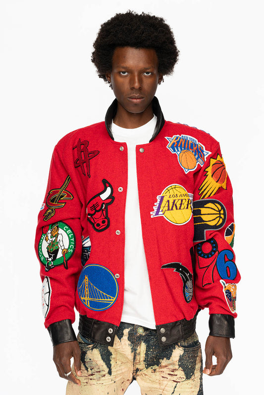 NBA MULTI-TEAM PATCH WOOL RED