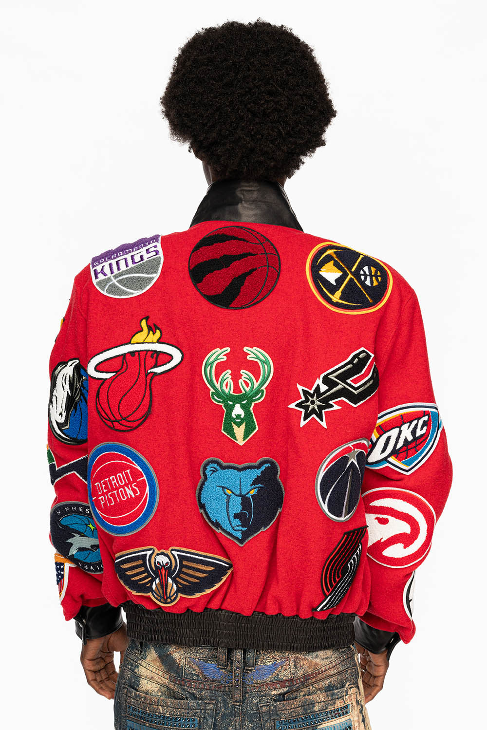 NBA MULTI-TEAM PATCH WOOL RED