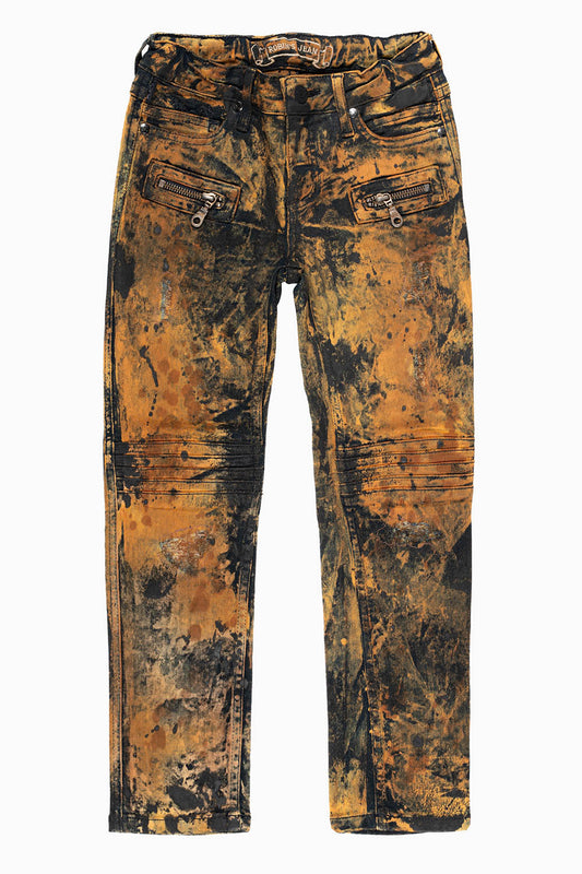 ROBINS KIDS MOTO-BIKER JEANS IN ROBIN LAND WASH