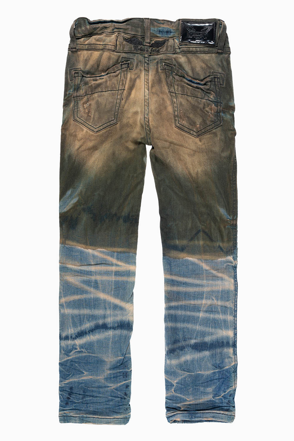 ROBINS KIDS MOTO-BIKER JEANS IN SURVIVAL DARK BLUE WASH