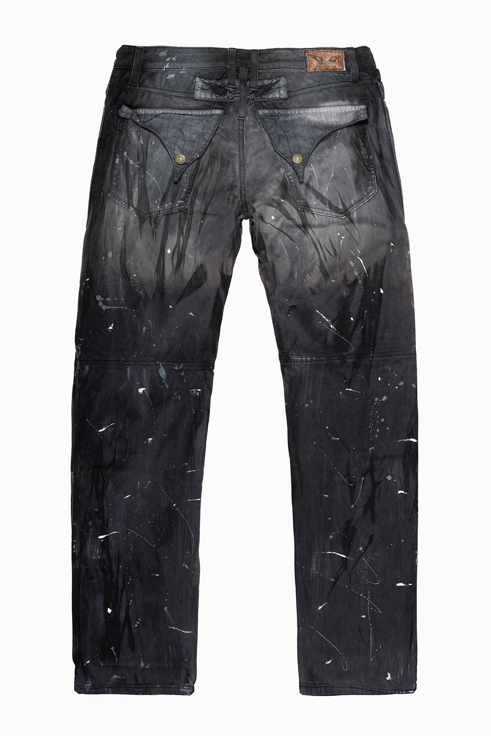 MENS BIKER JEANS WITH FLAP IN OFFER WASH