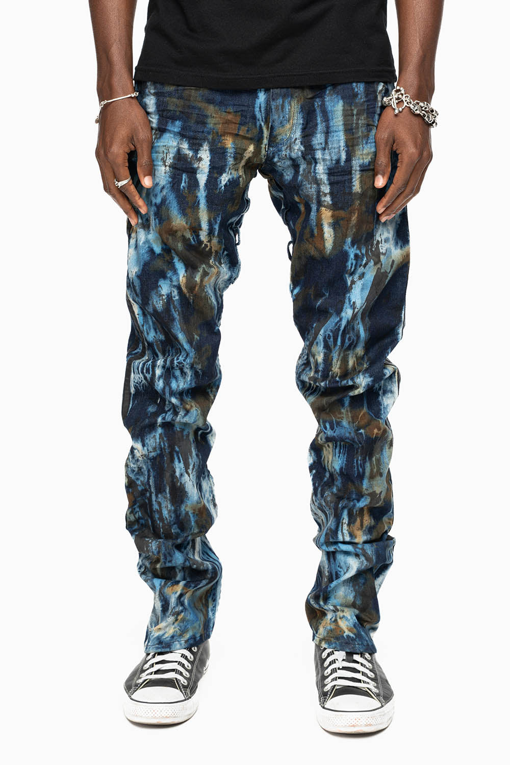 MENS WARRIOR MILITARY JEAN- PANTS IN BABA BLUE WASH