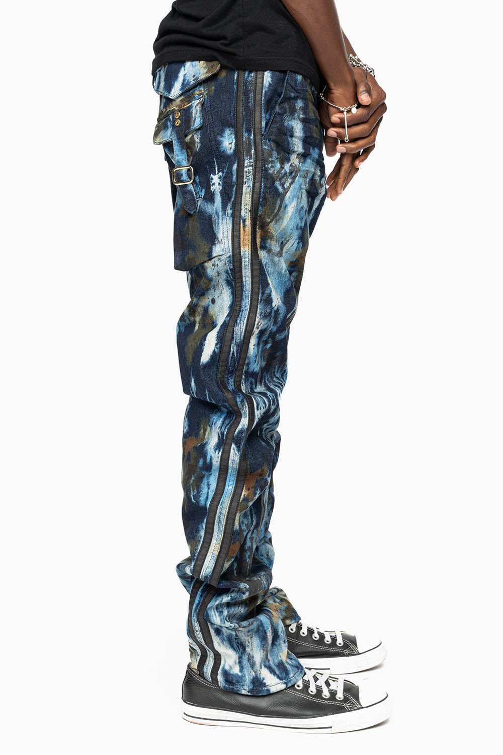 MENS WARRIOR MILITARY JEAN- PANTS IN BABA BLUE WASH – Robin's Jean