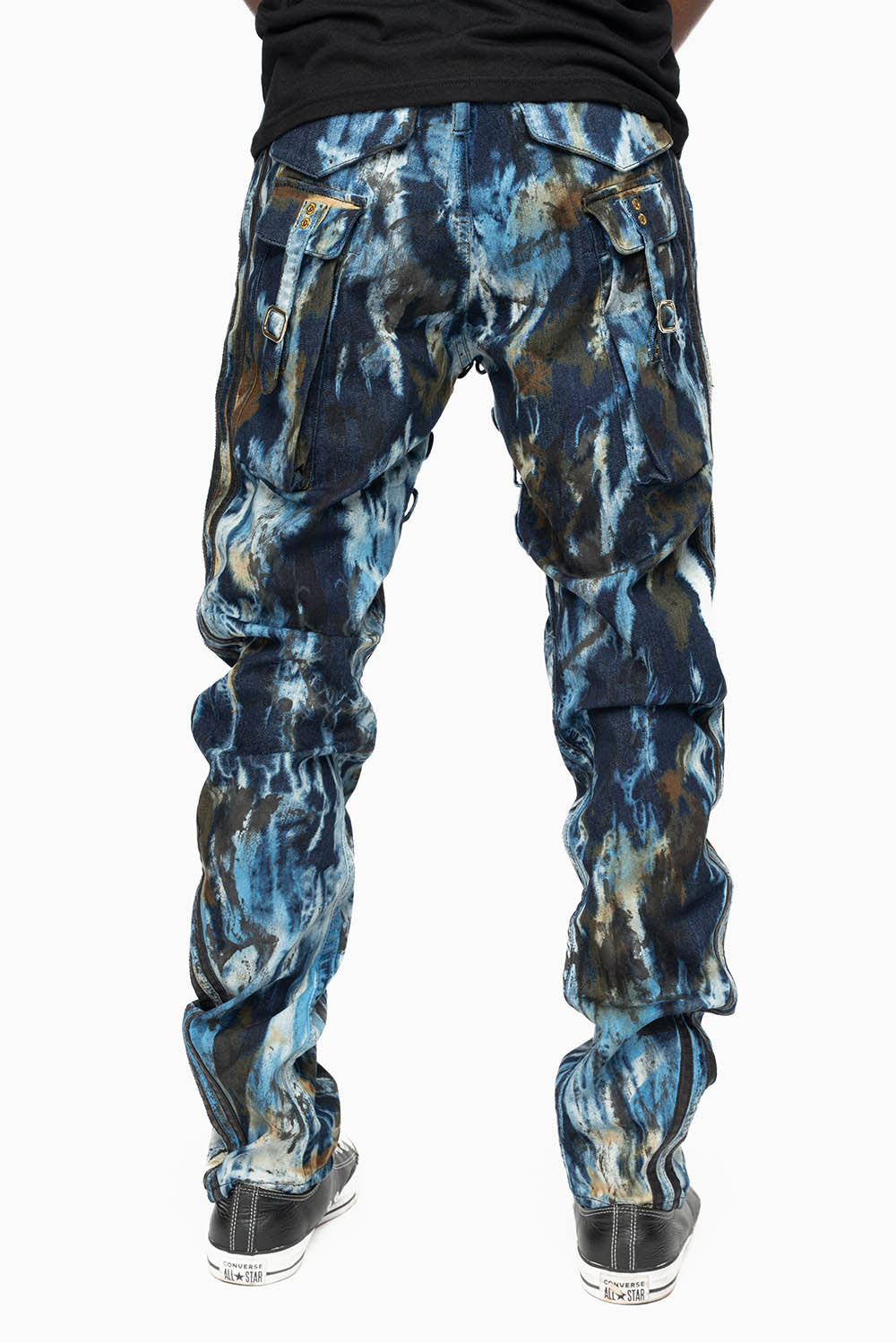MENS WARRIOR MILITARY JEAN- PANTS IN BABA BLUE WASH