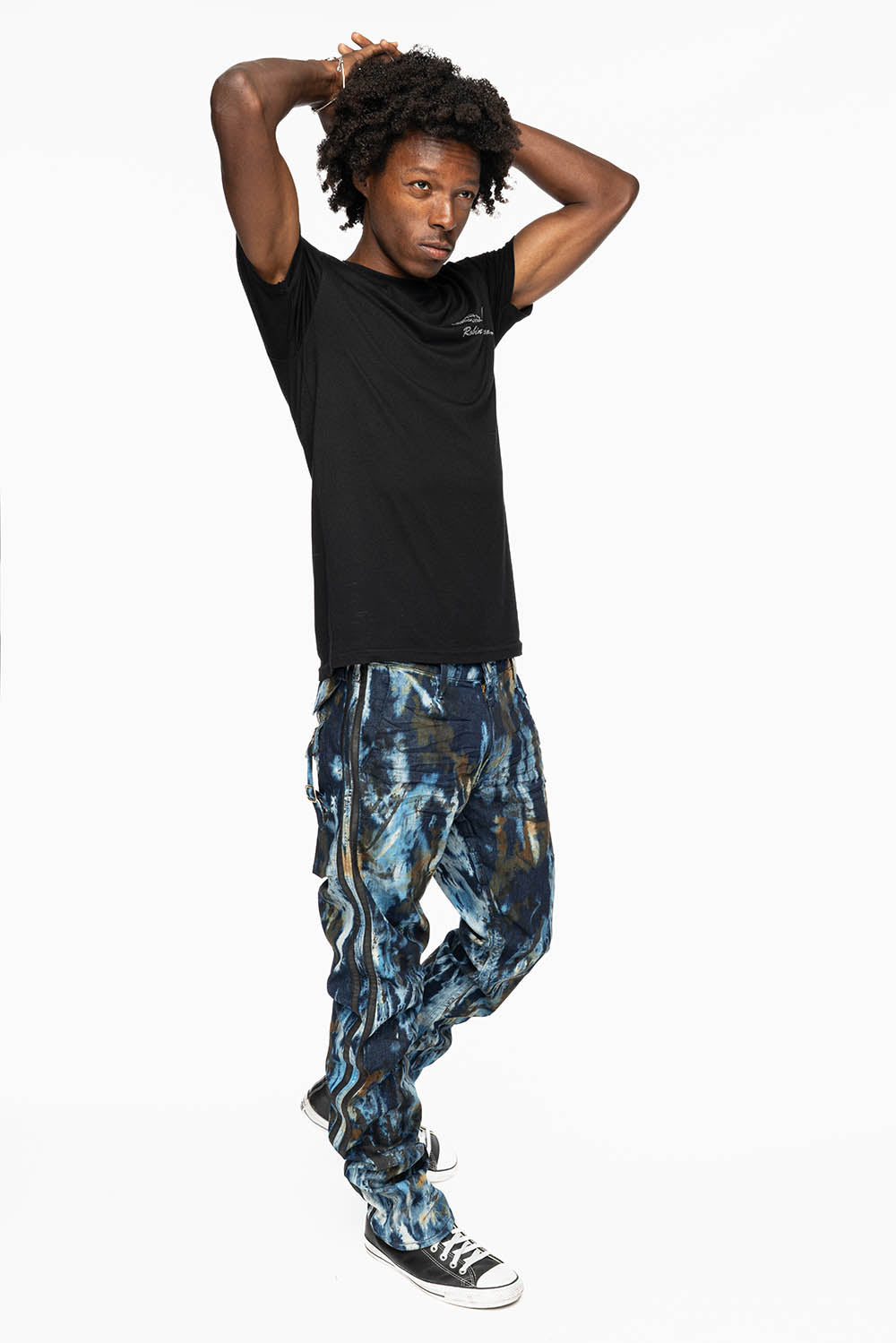 MENS WARRIOR MILITARY JEAN- PANTS IN BABA BLUE WASH