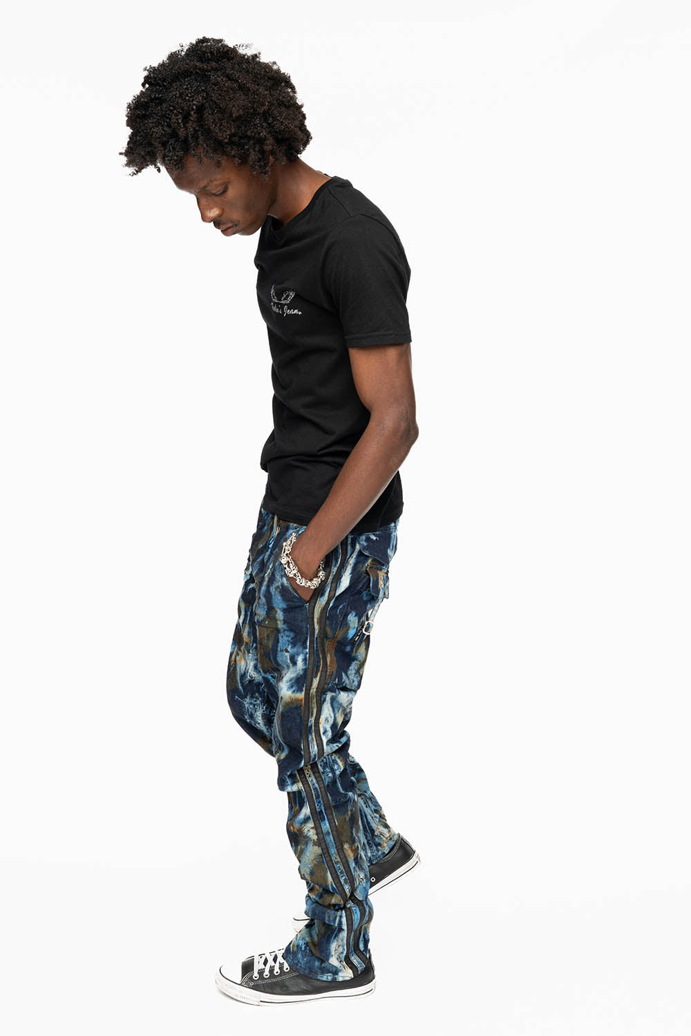 MENS WARRIOR MILITARY JEAN- PANTS IN BABA BLUE WASH