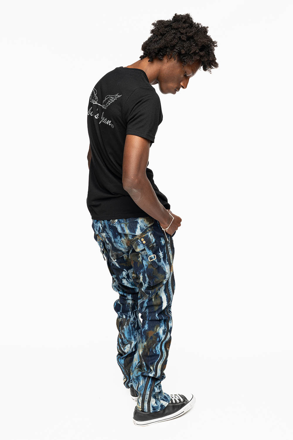 MENS WARRIOR MILITARY JEAN- PANTS IN BABA BLUE WASH