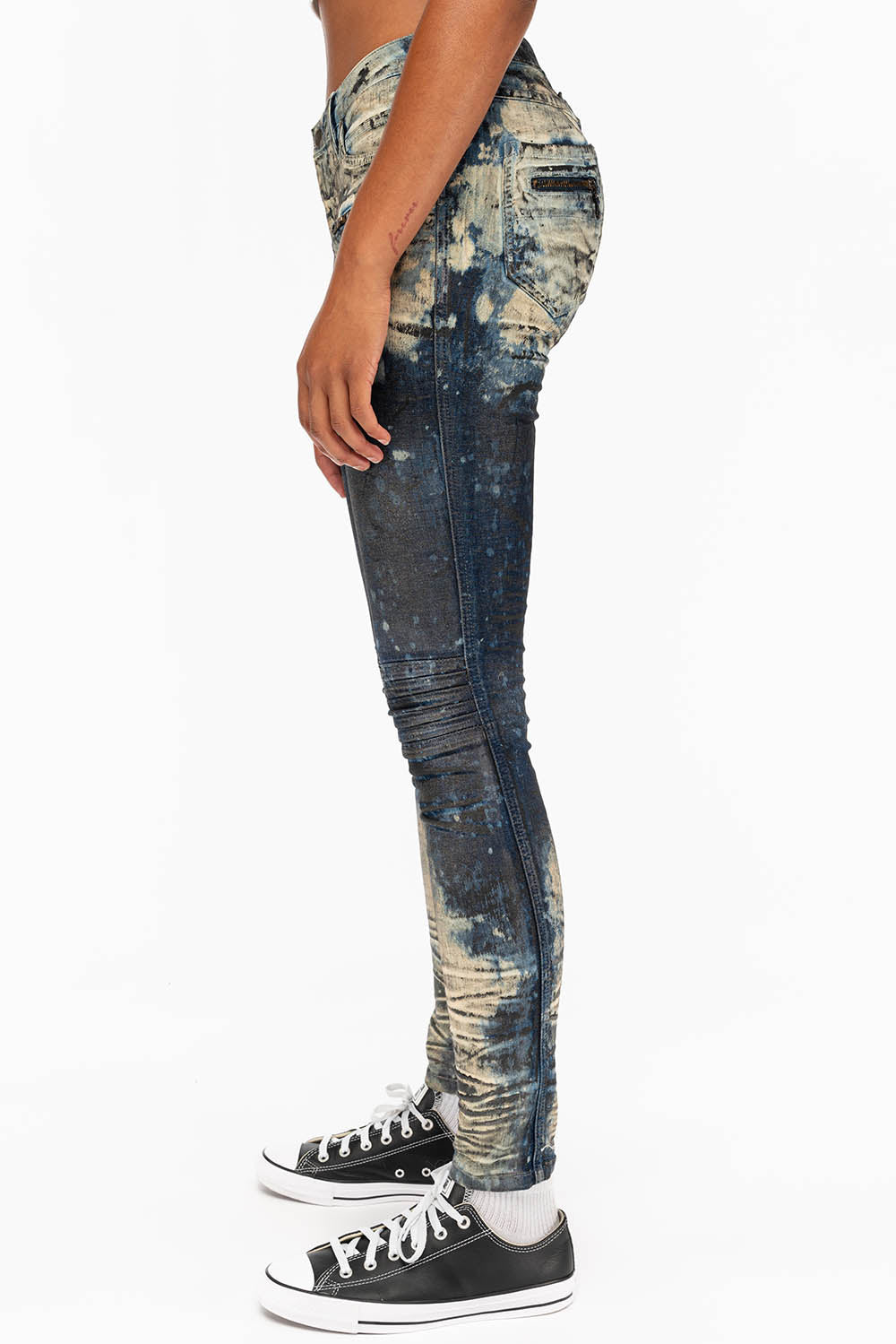 ROBIN'S BIKER WOMENS JEANS IN MONTREAL INDIGO