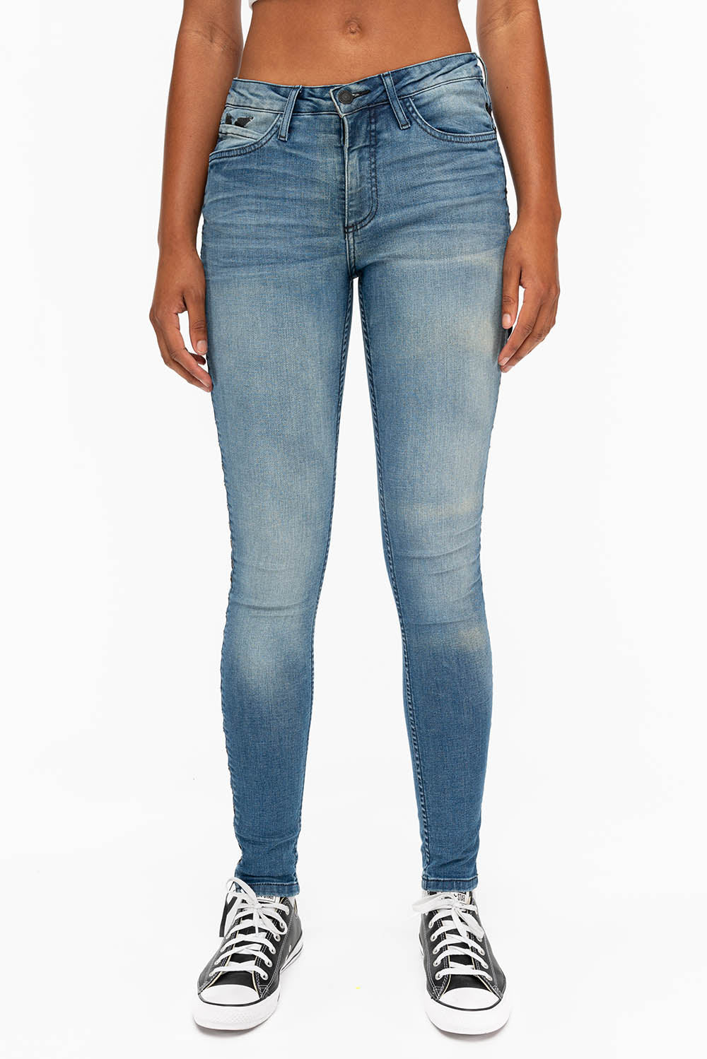 ROBIN'S WOMENS SKINNY MOTO JEANS IN ELROY MEDIUM