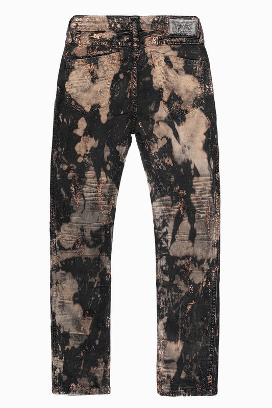 ROBINS KIDS MOTO BIKER JEANS IN MATEO BRONZE WASH