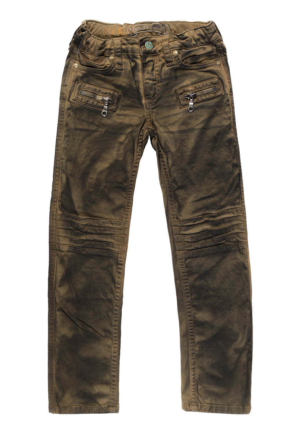 ROBINS KIDS MOTO BIKER JEANS IN ARMY SUPER NATURAL WASH