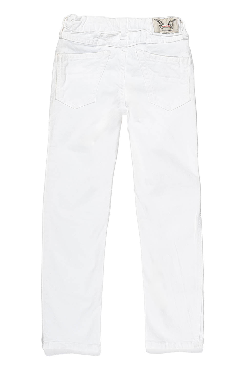 ROBINS KIDS MOTO-BIKER JEANS IN WHITE WASH