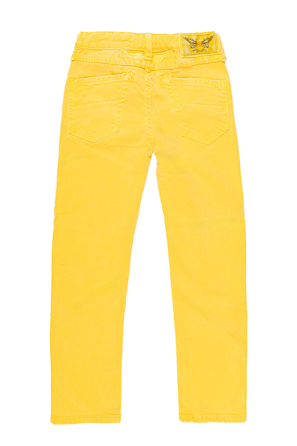 ROBINS KIDS MOTO-BIKER JEANS IN YELLOW WASH