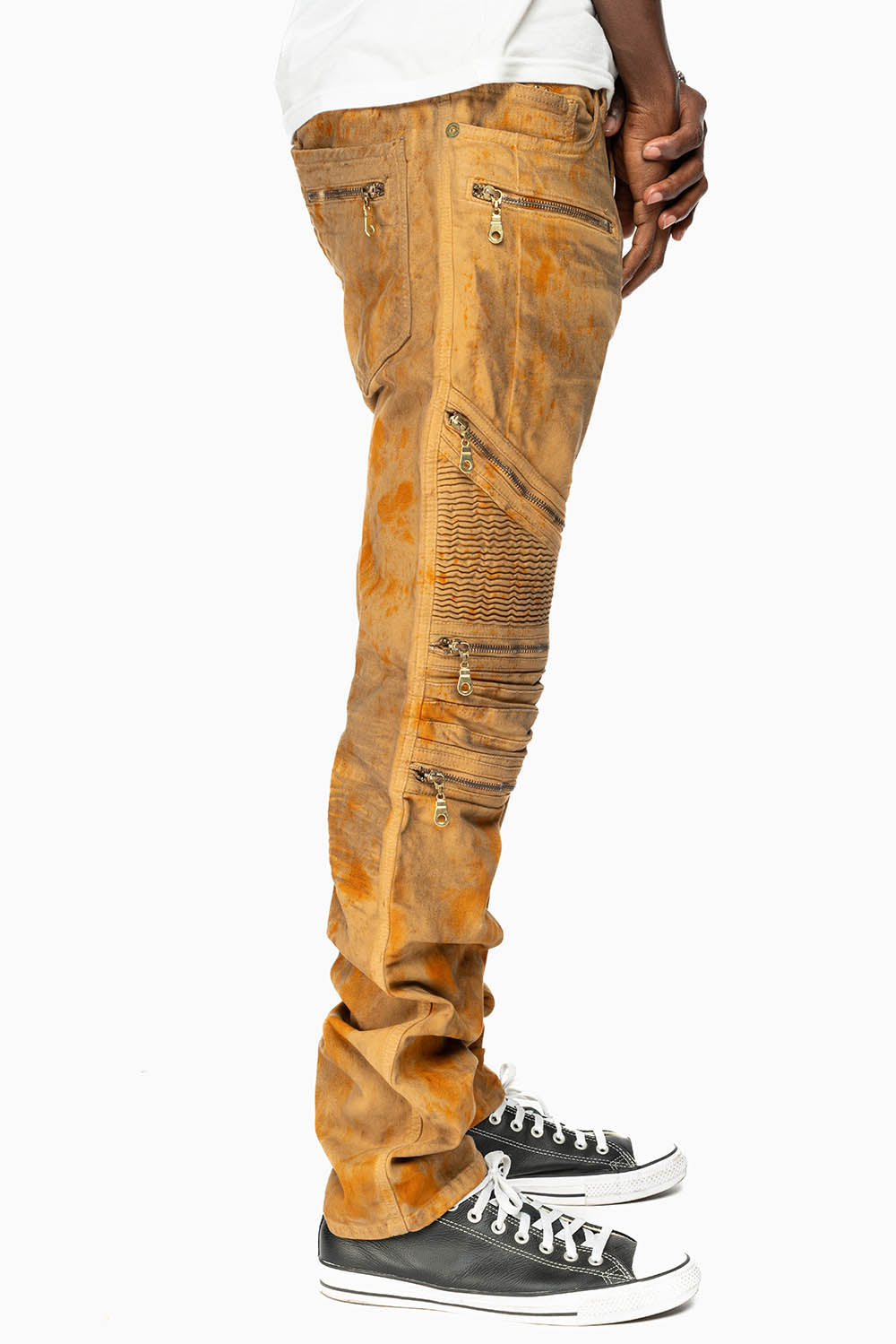 MENS THE SHOW BIKER JEANS IN SPRUS WASH