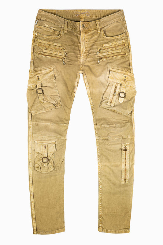 RAPTOR MILITARY STYLE CARGO JEAN IN PIGMENT SPRAY KHAKI