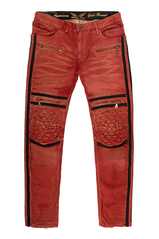 RACER IN LA BRICK WITH BLK STRIPE