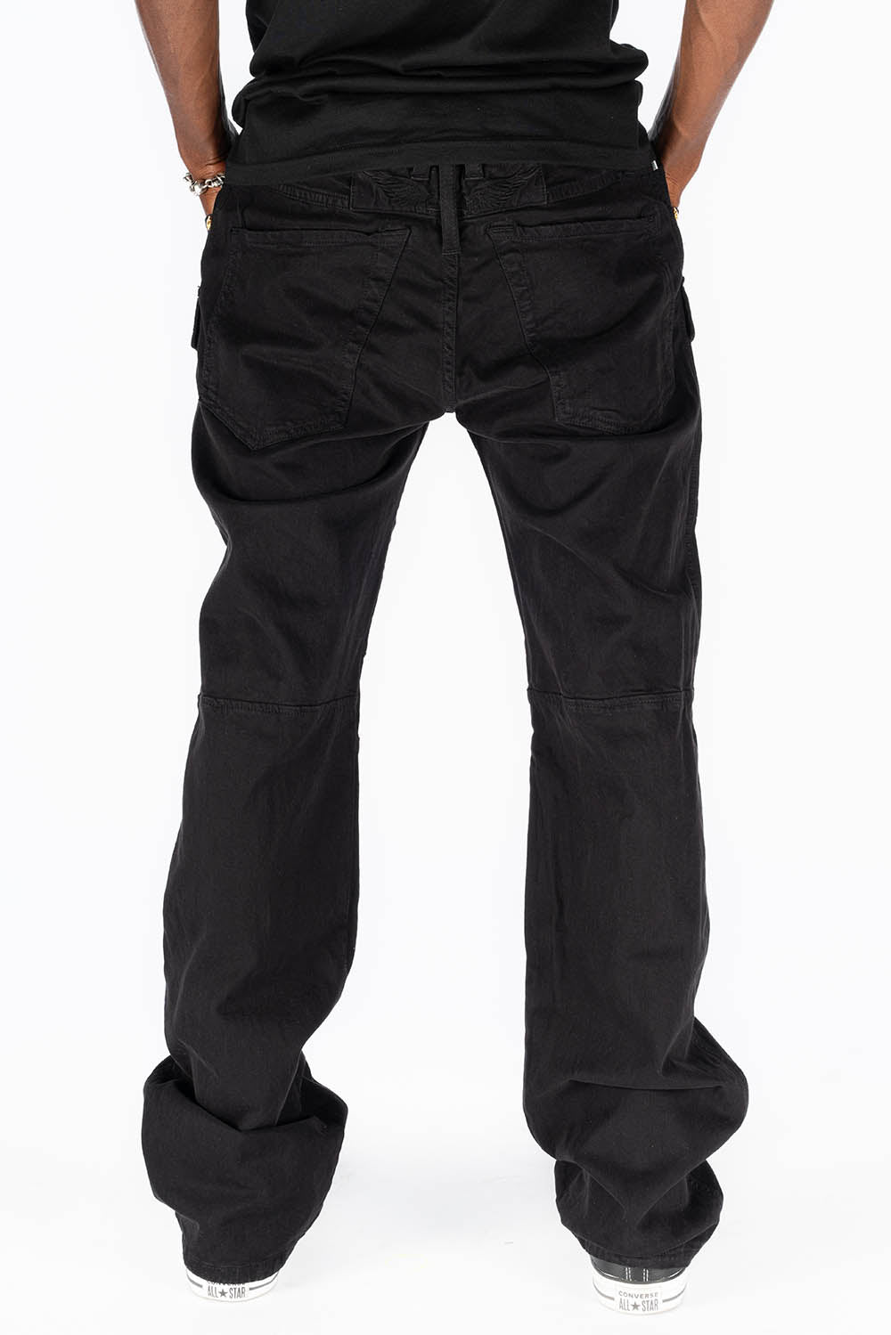 BOMBER POCKET PANTS IN BLACK