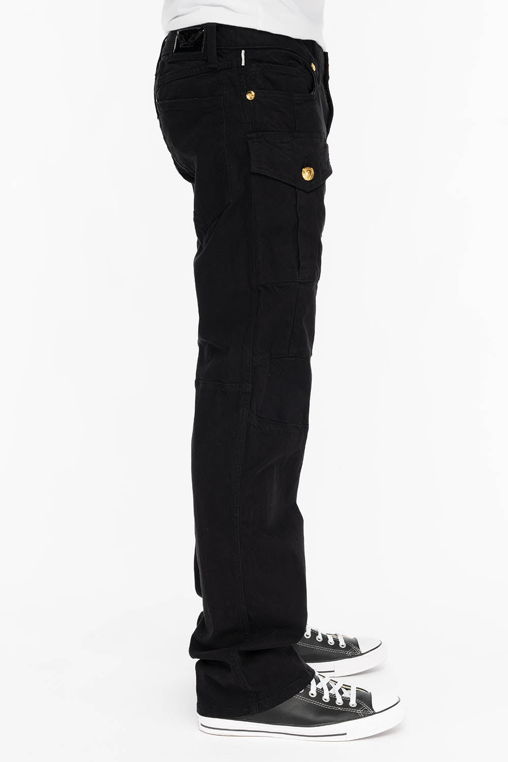 BOMBER POCKET PANTS IN BLACK