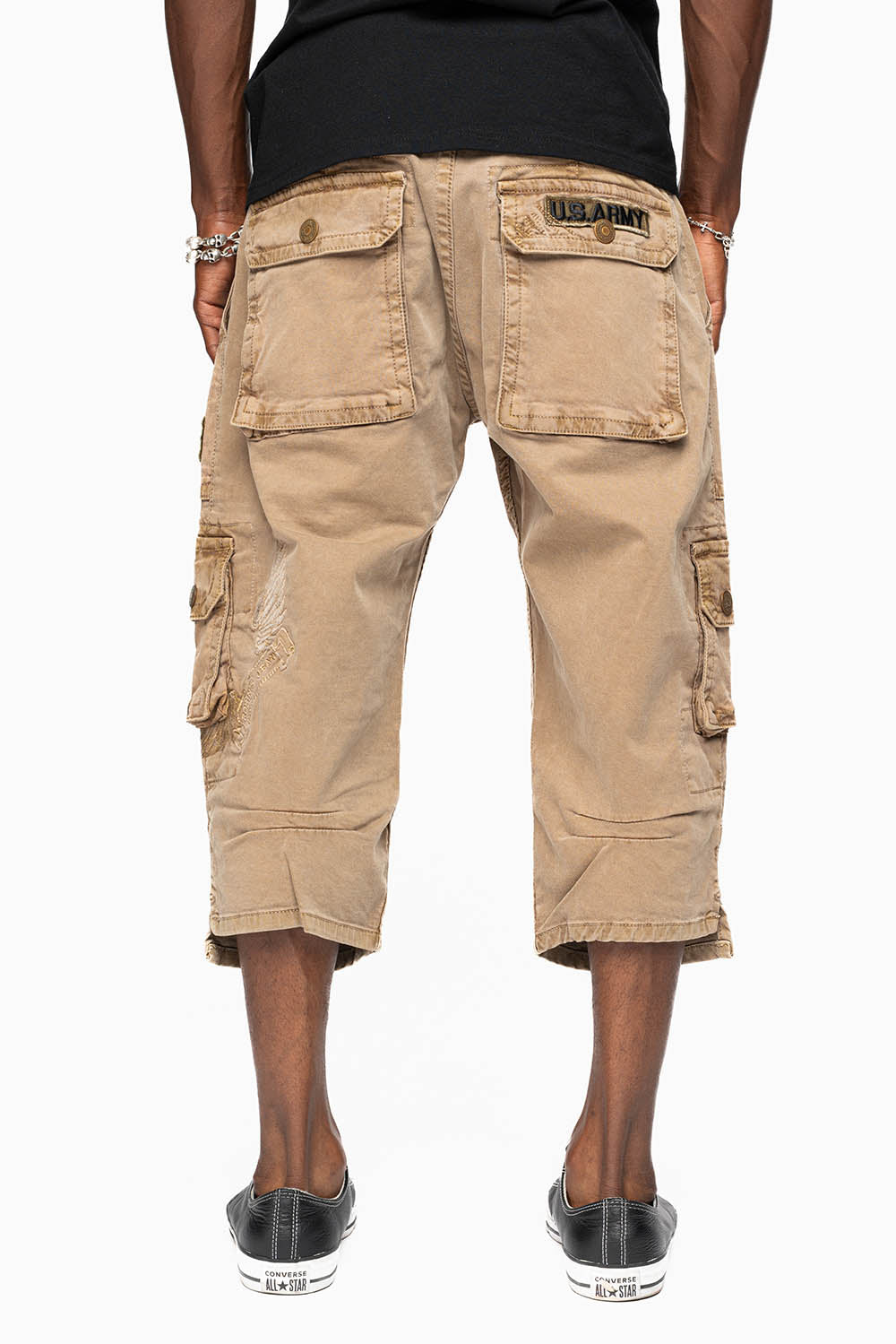 ORIGINAL ROBIN’S JEAN CALL OF DUTY CARGO SHORT IN KHAKI