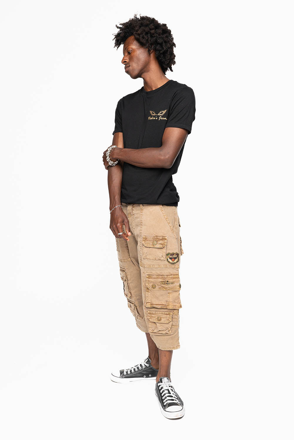 ORIGINAL ROBIN’S JEAN CALL OF DUTY CARGO SHORT IN KHAKI