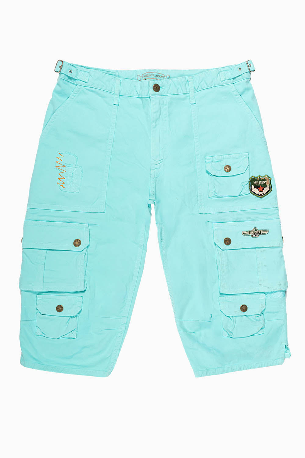 ORIGINAL ROBIN’S JEAN CALL OF DUTY CARGO SHORT IN TURQUOISE