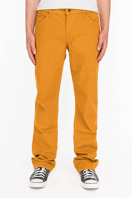 CLASSIC 5 POCKET STRAIGHT LEG JEANS IN CAMEL