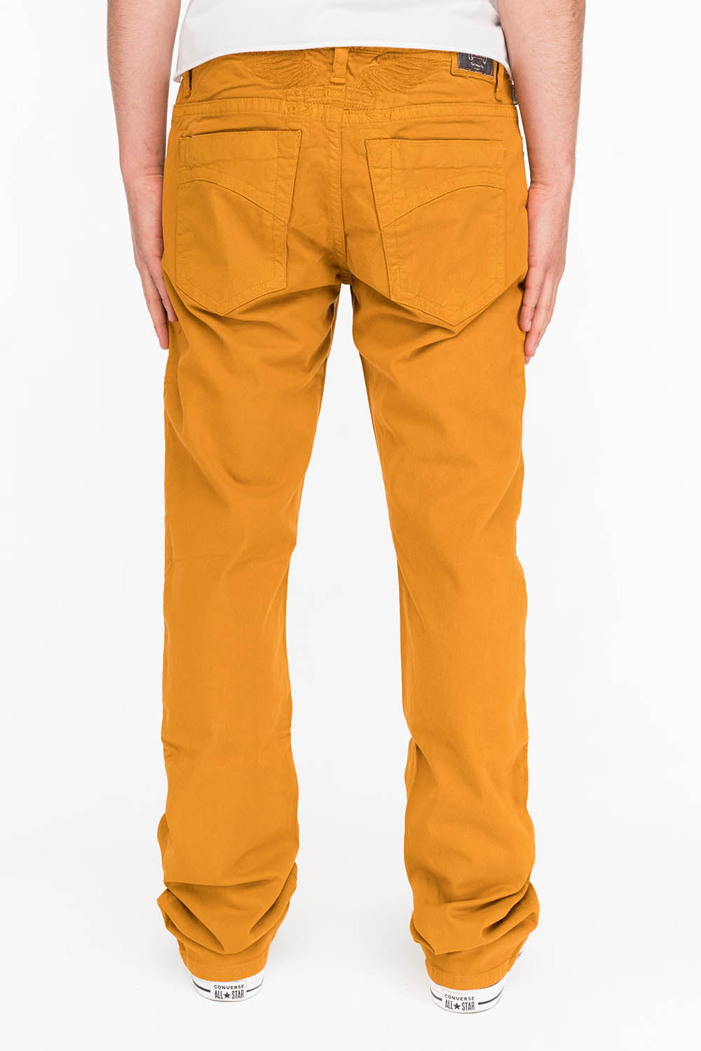 CLASSIC 5 POCKET STRAIGHT LEG JEANS IN CAMEL