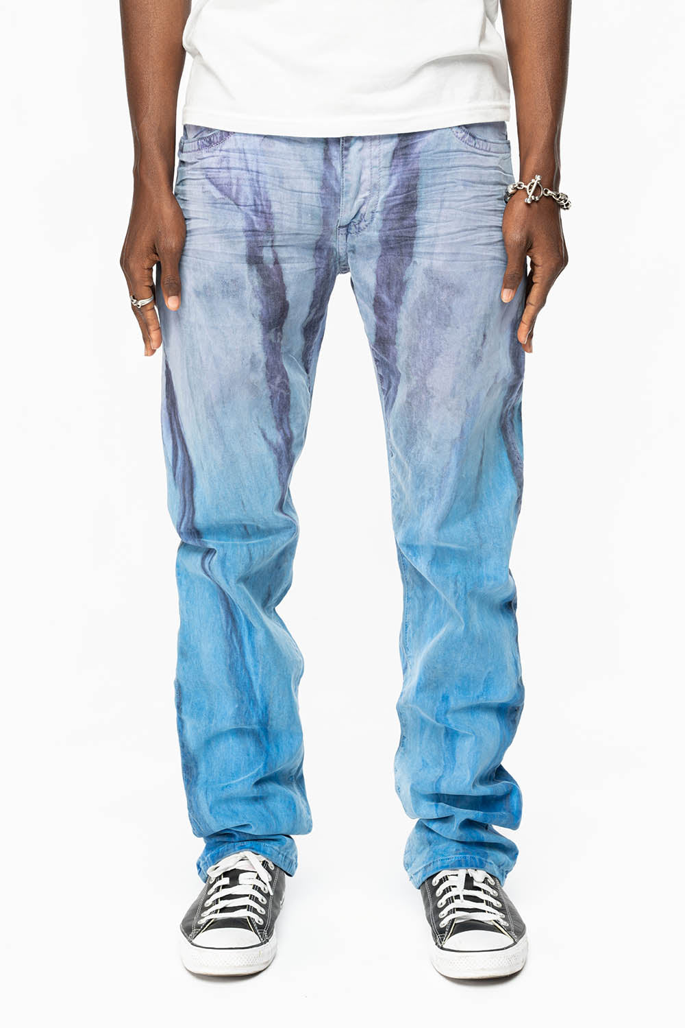 CLASSIC 5 POCKET  STRAIGHT  LEG JEANS  IN FIRE BLUE