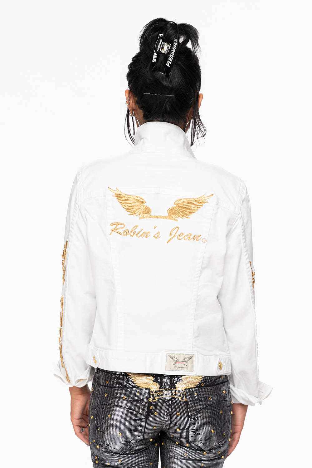 ROBIN'S JEAN DENIM JACKET IN CHAPA WHITE – Robin's Jean