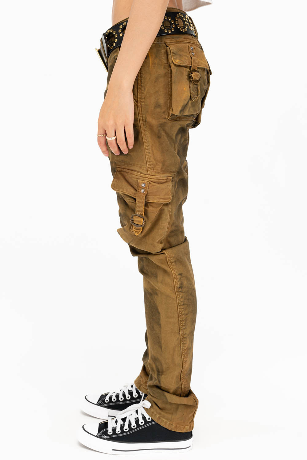 WOMENS MILITARY STYLE CARGO IN SUPERNATURAL OLIVE