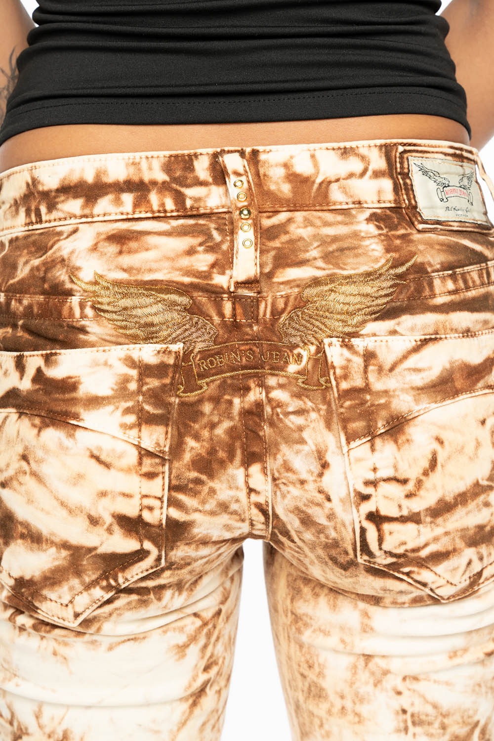 MARILYN LOW RISE WOMENS STRAIGHT LEG JEANS IN HAWAII KHAKI WASH