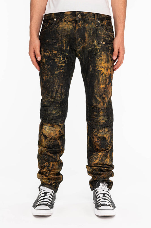 MOTO MEN'S BIKER JEANS IN ROBIN LAND