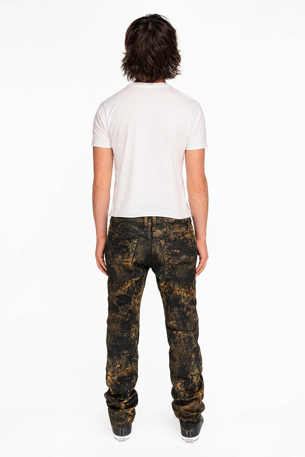 MOTO MEN'S BIKER JEANS IN ROBIN LAND