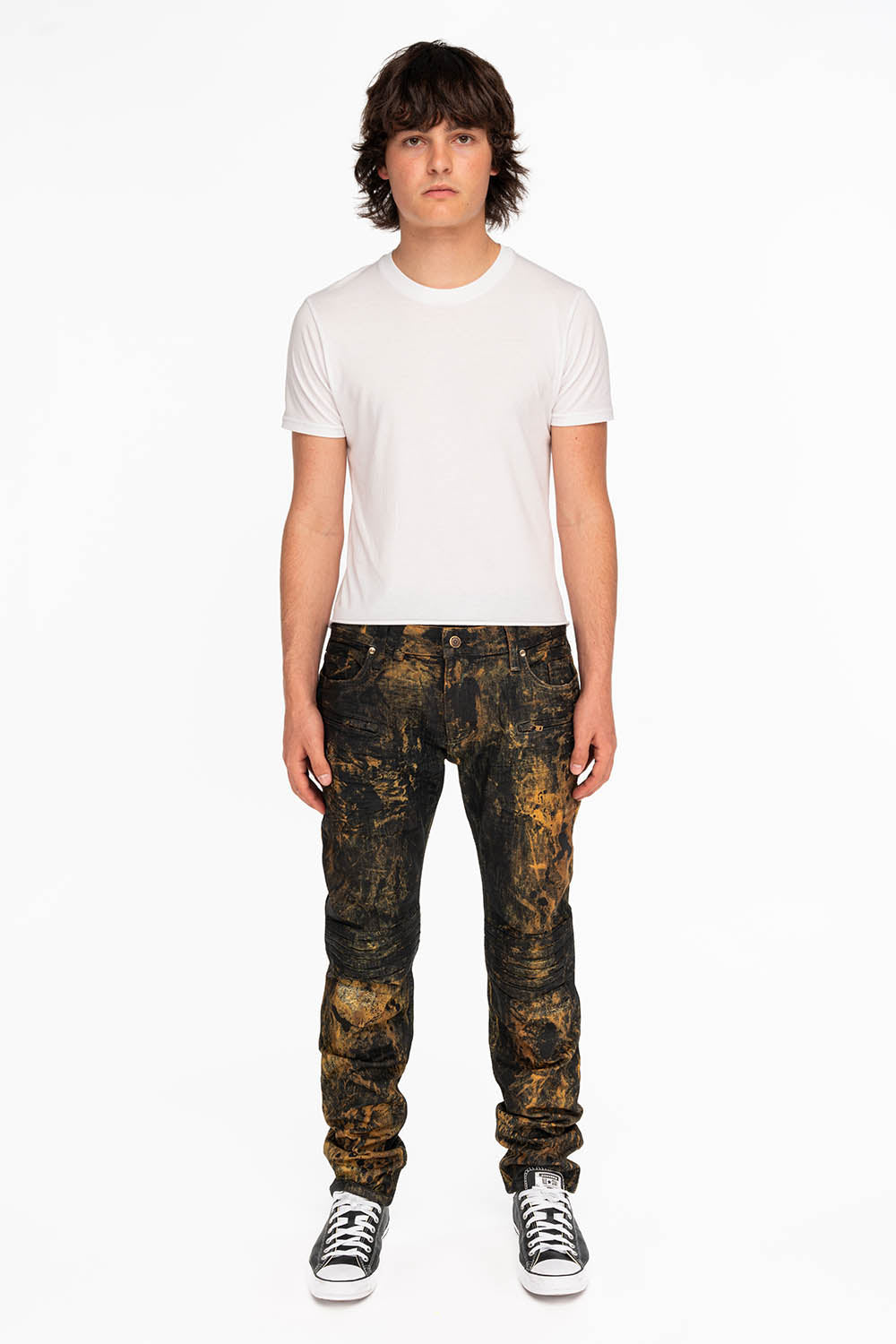 MOTO MEN'S BIKER JEANS IN ROBIN LAND