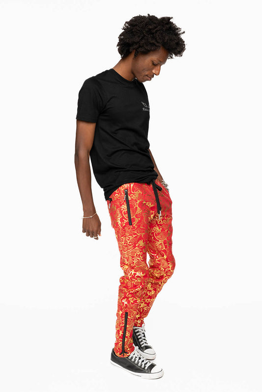 CLOUD JOGGER IN RED AND GOLD