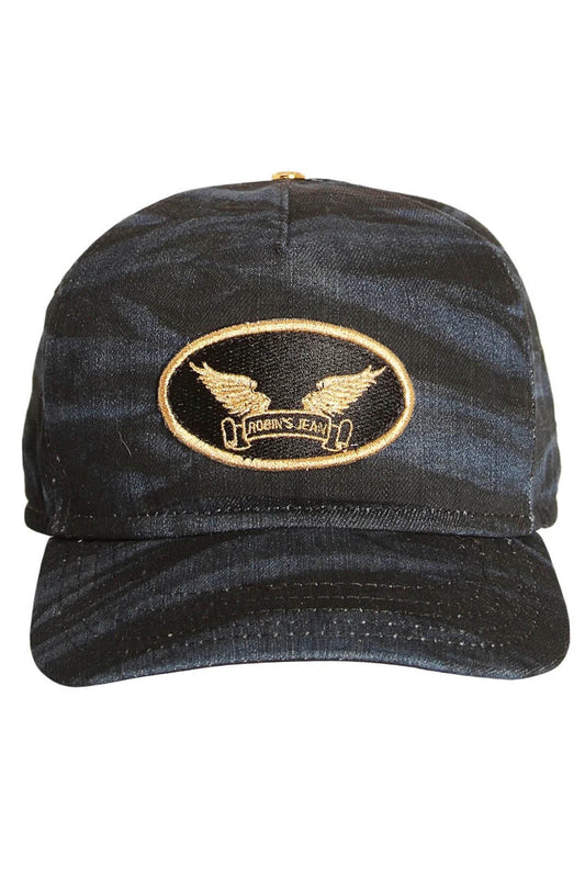 ROBIN'S PATCH CAP IN BLUE BLACK